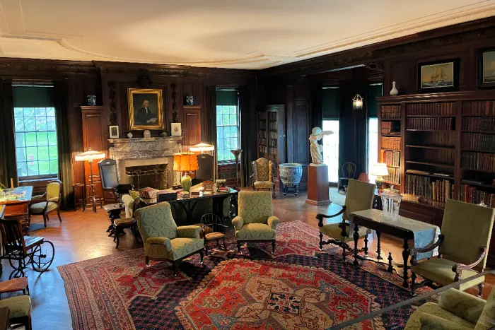 Room inside the Springwood house at the Home of Franklin D. Roosevelt National Historic Site